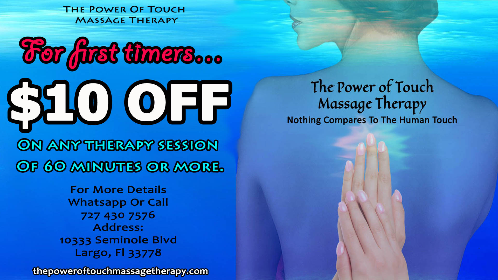 Special Offers | The Power Of Touch Massage Therapy